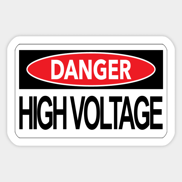 Danger High Voltage Sticker by NeilGlover